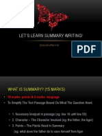 Let's Learn Summary Writing!