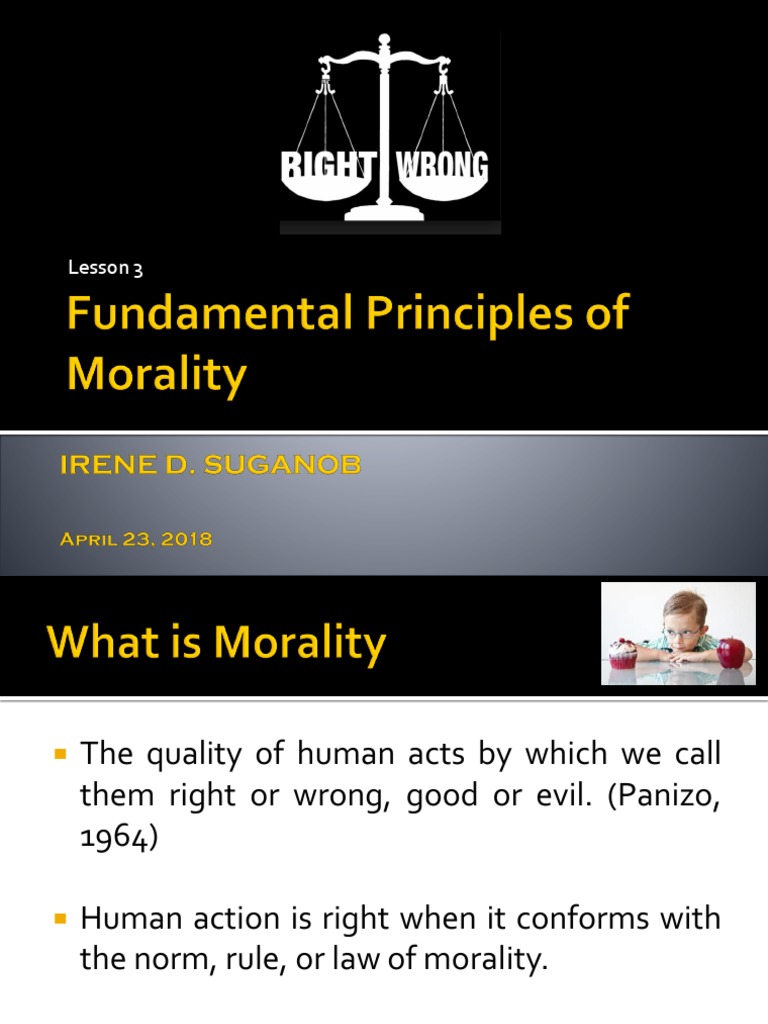 Principles of Morality and Ethics | PDF | Value (Ethics) | Morality