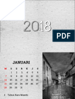 Kalender Indonesia 2018 Design BW PDF