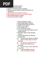 Welcome Tune List | PDF | Hindi Language Media | Bollywood