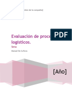 Ealuacion de Procesos Logisticos