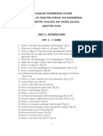 Rajalakshmi Engineering College Department of Computer Science and Engineering Object Oriented Analysis and Design (Cs1402) Question Bank