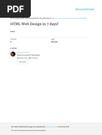 HTML Web Design in 7 Days