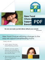 New Food Choices Support Breastfeeding: No One Can Make You Feel Inferior Without Your Consent