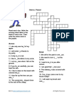 Printable Crossword Puzzles For Kids Silence