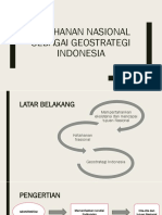 Ketahanan Nasional Sebagai Geostrategi Indonesia