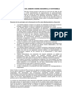 Tratado de Rio de Janeiro Sobre Desarrollo Sostenible