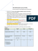 EDU 2303 Student Learner Profiles: Collecting Written Data