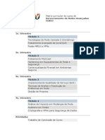 Matriz Curricular Do Curso de Gerenciamento Cisco