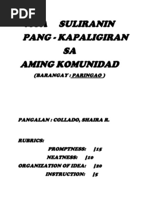 Mga Suliranin Pdf