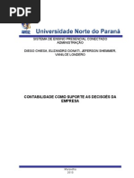 Trabalho de contabilidade