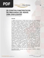 Resumo Contos Fantasticos Machado de Assis