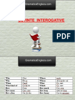 CUVINTE INTEROGATIVE in Engleza