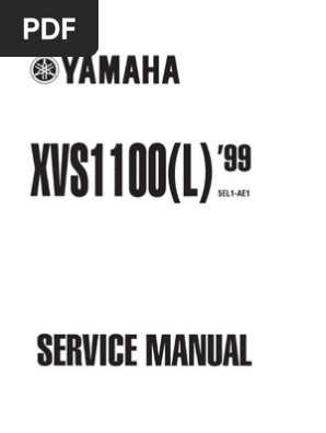 Xvs1100 V Star 1100 99 00 Service Manual Headlamp Brake