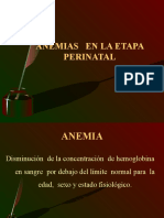 Anemias en La Etapa Perinatal