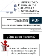 Taller de Oratoria Discurso Formal