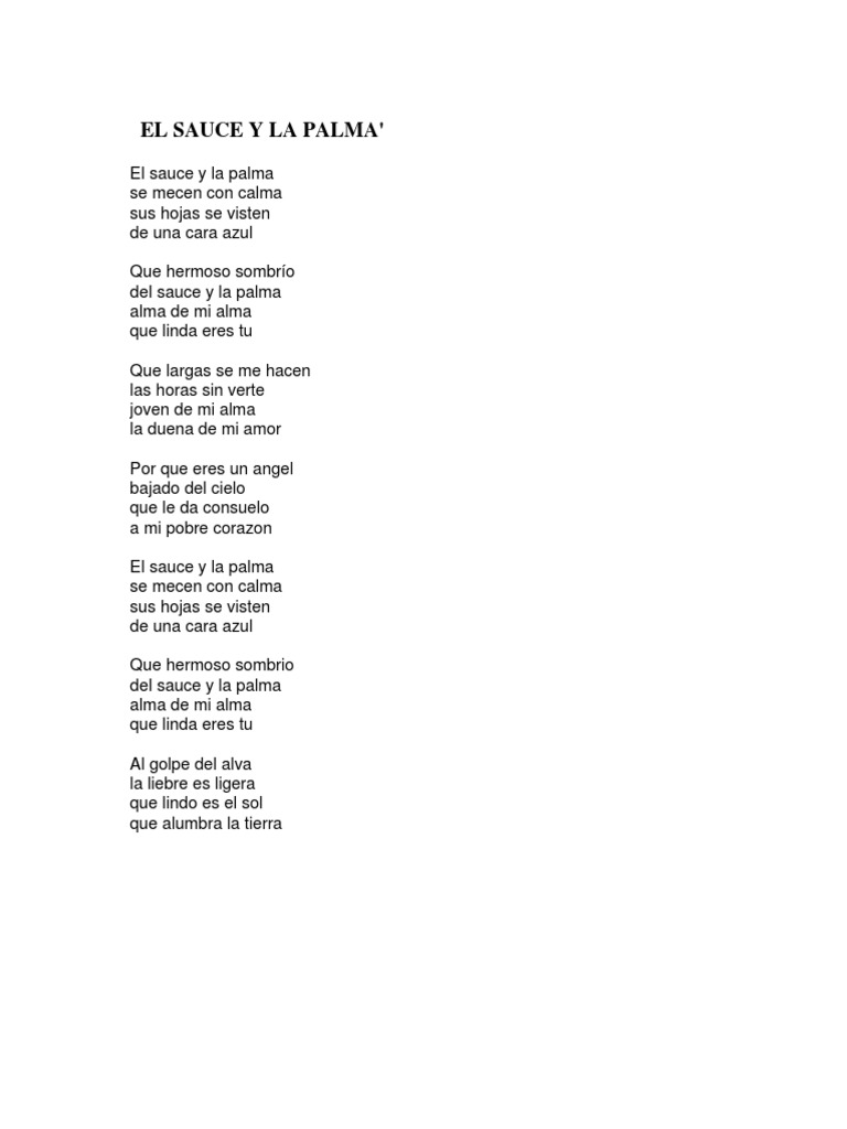 El Sauce y La Palma PDF
