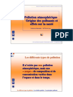 Pollution Atmospherique - Origine Des Polluants Et Effets Sur La Sante