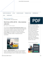 Normas APA 2018 - 6ta (Sexta) Edición