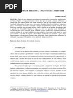 Nikolas Corrent Diversidade Religiosa