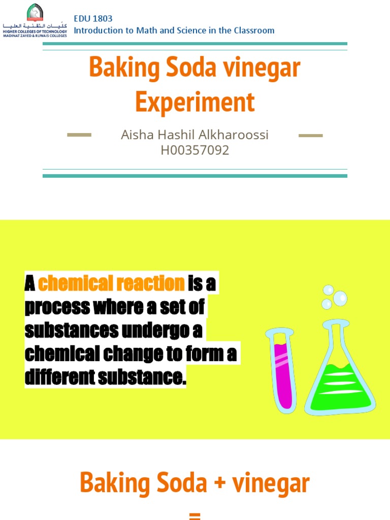 Baking Soda Vinegar Experiment PDF