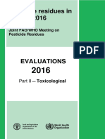 Pesticide Residues in Food - 2016