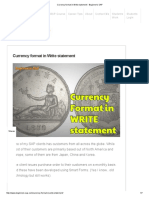 Currency Format in Write Statement - Beginner's SAP