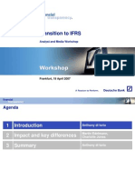 Transition To IFRS by Deutsche Bank