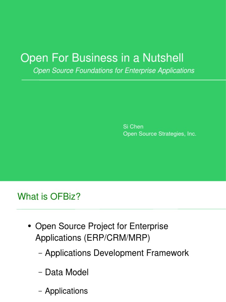 Open For Business in A Nutshell PDF Java Server Pages Databases
