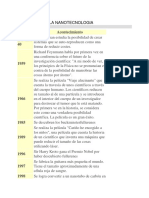 Evolucion de La Nanotecnologia