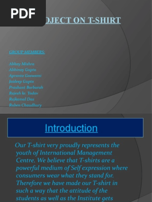 Project on T-shirt