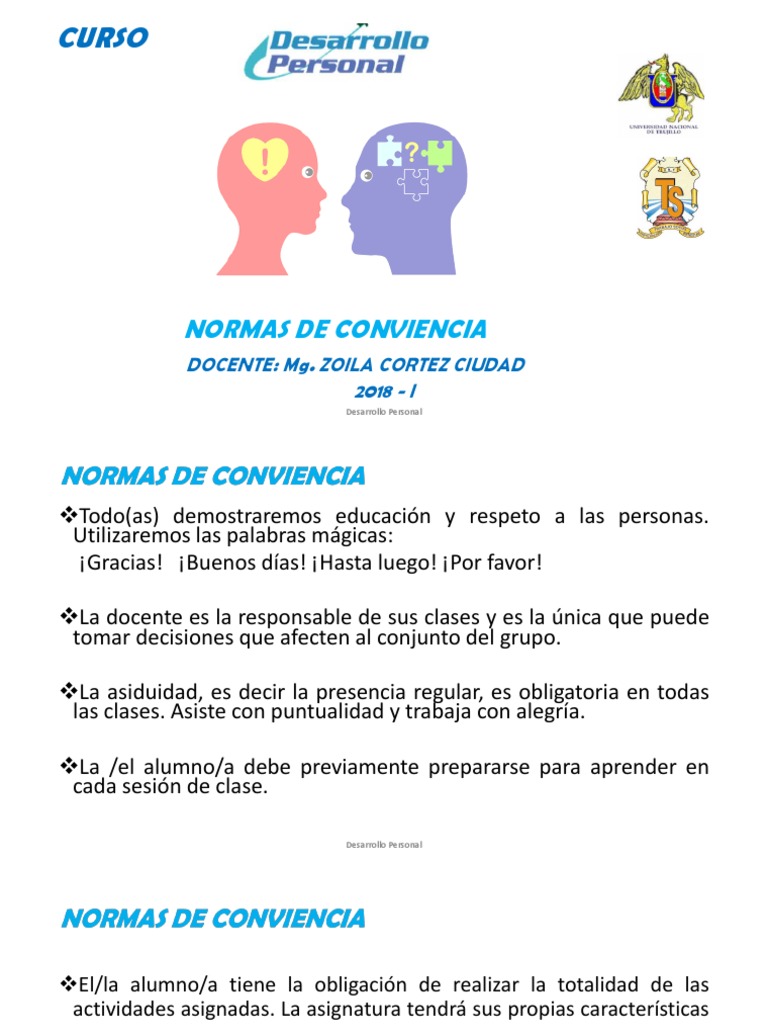 Normas de Convivencia en el Aula | PDF