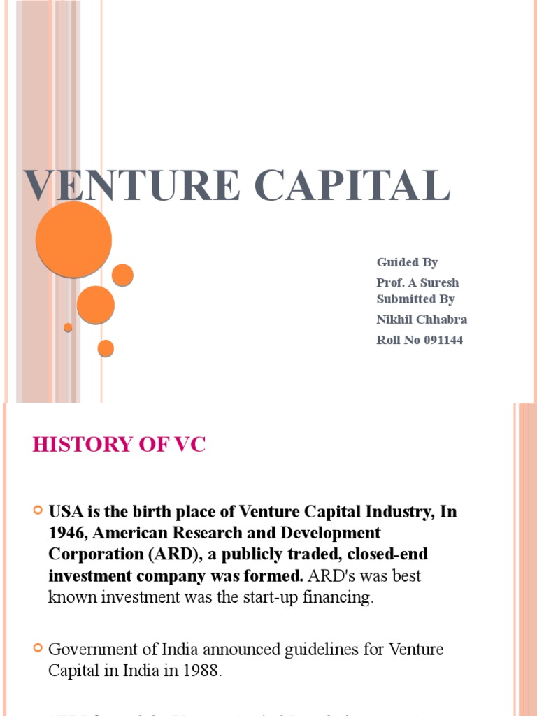 Overview of Venture Capital in India | PDF | Business | Law