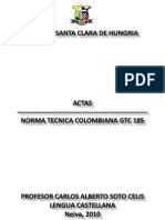 Normas Icontec Actas