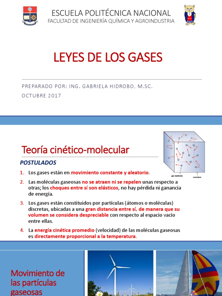 Leyes y propiedades de los gases | PDF | Gases | Materiales transparentes