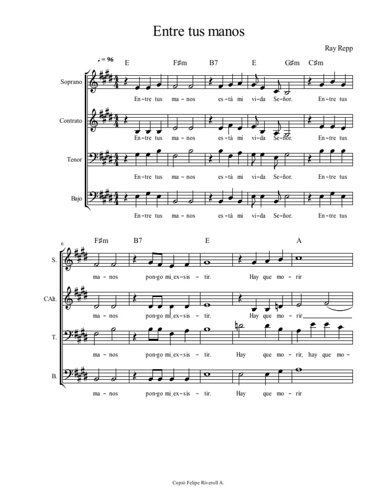 Entre Tus Manos PDF PDF