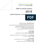 Clarinet: SHMF Orchestral Academy