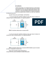 Aplicaciones del multímetro