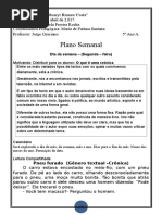 Plano Do Dia 03 a 11 de Abril de 2017