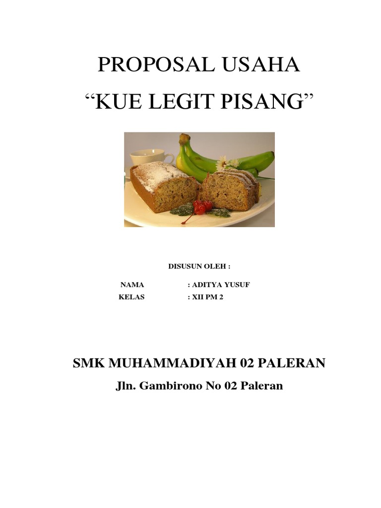 Contoh Perencanaan Usaha Kue