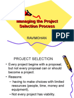 Managing The Project Selection Process