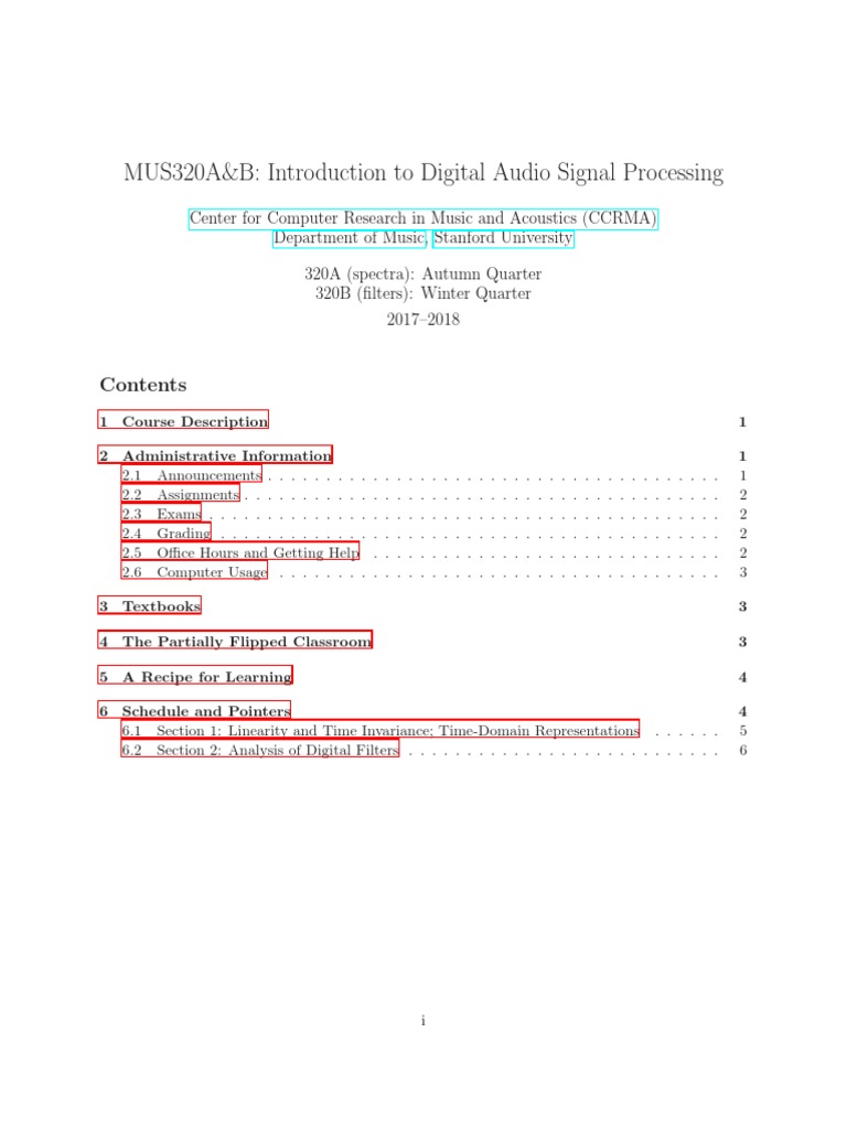 Introduction To Digital Audio Processing PDF | PDF | Low Pass Filter ...