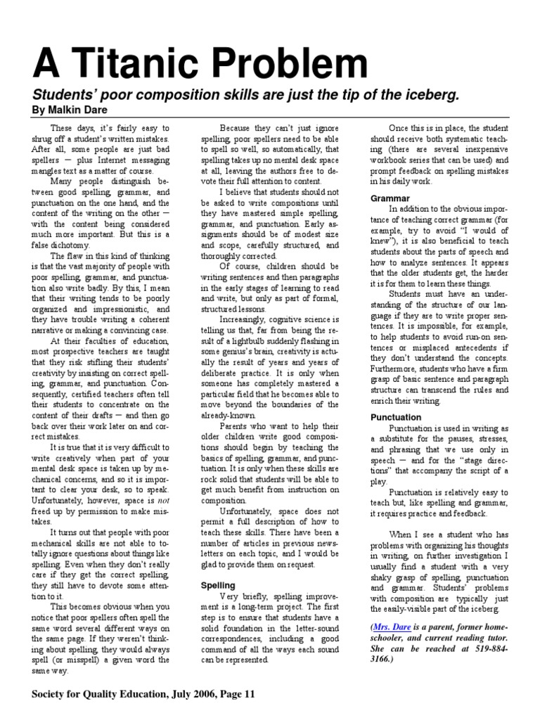 Titanic PDF | PDF | Semiotics | Teachers