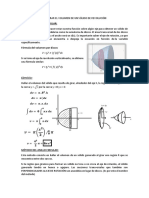 Métodos para calcular el volumen de sólidos de revolución