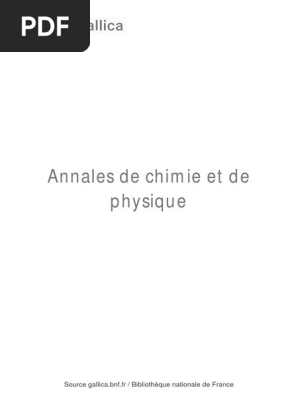 Annales De Chimie Et De Phsique 1913 - 