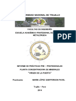 Informe de Prácticas Pre-Profesionales UNT 2014 - Marin López Gsefferson Pavel.
