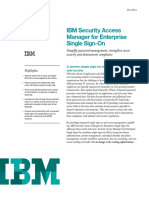 IBM SAM For Enterprise SSO DataSheet