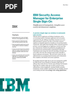 IBM SAM For Enterprise SSO DataSheet