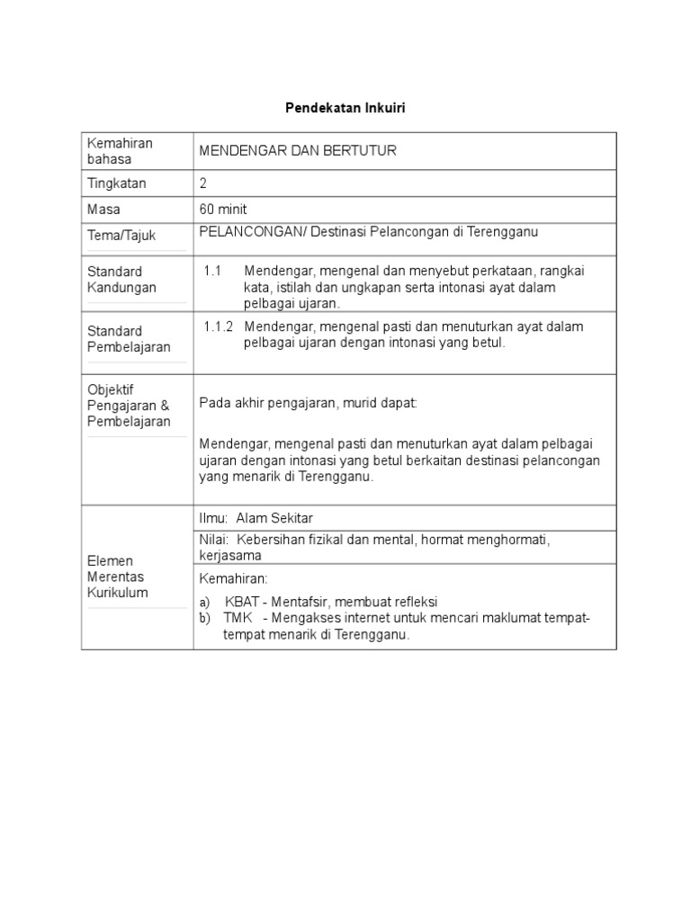 Contoh Rph Inkuiri Bm Menengah Pdf