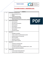 Temario Computacion Ii - Ingenieria Civil PDF